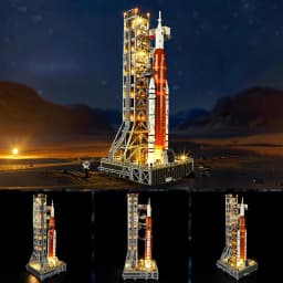 Hprosper LED Light for 10341 NASA Artemis Space Launch System Decorative Lamp With Battery Box (Not Include Building Blocks)
