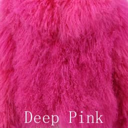 PINK JAVA QC23056 new arrival real mongolia sheep fur jackets women winter fur coat wholesale hot sale
