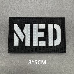 3D Tactical Patches IR Reflective Badge on Backpack Vest Clothing DIY Morale Tactical Badges Hook&Loop Laser Cut Supplies