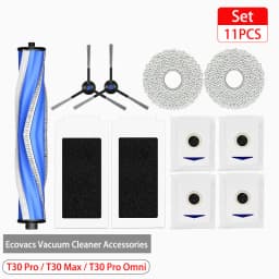 For Ecovacs Debot T30 Pro Omni /T30 Max / YEEDI M12 Pro+ Accessories Main Side Brush Filter Mop Dust Bag Replacement Spare Parts