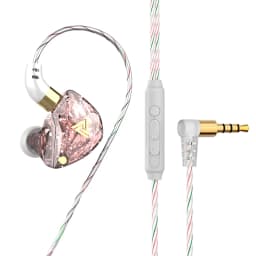 QKZ AK3 FiLe Wired Earphone with Microphone HiFi Music Monitor Bass Headphones Noise Cancelling Headset For Sport Gaming Earbuds