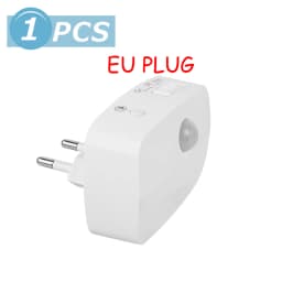 LED Night Light Mini PIR Motion Sensor Night Lamp 3 Modes Bedroom Bedside Lights EU Plug For Closet Bedroom Corridor Bathroom
