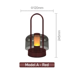 Modern Retro Nordic Desk Lamp Rechargeable Indoor Table Lamp Camping Lamp Night Light for Bedroom Campe Reading Home Decoration