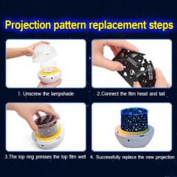 15 Sets of Films Ocean Night Light Projector, Kids Projector for Bedroom, Stars Projector for Ceiling Kids Night Light