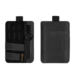 EDC Pouch Slim EDC Pocket Organizer with Zipper Tactical Pouch for Flashlight, Multitool, Pen, Notebook, Compact EDC Gear Pouch