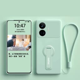 For Realme GT GT5 Neo 3 5 2 Neo5 Case For Realme 11 10 12 Pro Plus Phone Case Silicone Soft Cover Protector With Holder Lanyard