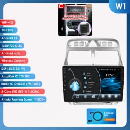 4G Carplay Android Auto Car radio stereo For Peugeot 307 307CC 307SW 2002-2013 Multimedia player GPS navi Audio 2din QLED Screen