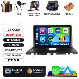 Android 15 Car Radio For Peugeot Expert 2 For Citroen Jumpy For Fiat Scudo For Toyota Proace 2007-2017 IPS 360 Camera RDS QLED