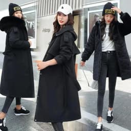 2025 Winter Jacket Women Parkas Thick Warm Fur Lining Long Parka Female Windbreakers Hooded Padded Coat Distachable Outwear 6XL