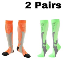 2/3/4 Pairs Running Men Compression Socks Fit Varicose Veins Football Soccer Stockings 30 Mmhg Atheletic Men Women Sports Socks