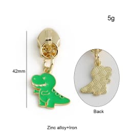 10/30/100PCS Cute Enamel Bee Sunflower Cherry 5# Zipper Puller Slider Heads For Tape Purse Bags Hangbag Charm Gift Accessories