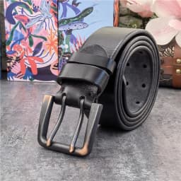 Super Wide 4.2CM Luxury Thick Genuine Leather Men Belt Double Buckle Belt Ceinture Leather Belt Men Jeans Trouser Belt MBT0018