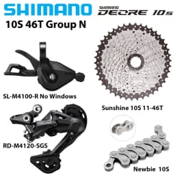 Shimano Deore m4100 1x10S Groupset Derailleurs RD-M4120 10 Speed Shift Lever Sunshine Cassette 36T 40T 42T 46T 50T Newbie Chain