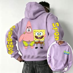 SpongeBob SquarePants and Patrick Star Cartoon Anime 2026 New Spring and Autumn Men's and Women's Fashion Hooded Sports Hoodies