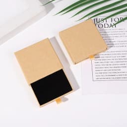 New Arrive Pull-Out Thin Drawer Jewelry Packaging Boxes Colorful Orange White Black Yellow Paper Kraft Box Case Gift Package
