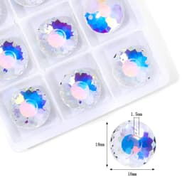 AB Color Crystal Pendant Beads Charms Multi -shape Glass Beads Jewelry Gems Stones for Jewelry Making Supplies DIY Earrings