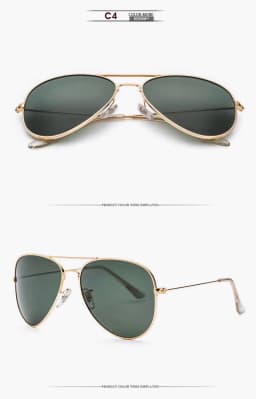 Air Force Pilot Sunglasses Men Polarized 62mm Frame Width Large Sun Glasses Male UVA/UVB Sunglass de sol With Case