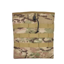 Tactical Roll-up MOLLE Dump Pouch Magazine Recovery Bag Outdoor Drawstring Mag Recycling Storage Pack for Airsoft Hunting Gear