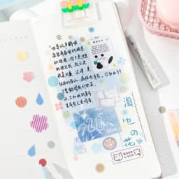 Journal GO 4.5x200cm Shining Geometry Masking Tape Stickers Glittering Art Decorative Tape Stickers for Journal Scrapbooking
