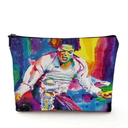 Super Star Michael Jackson Cosmetic Bag Double Print Makeup Bags Women Wedding Handbag Lady Travel Organizer Child Wallet