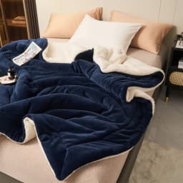 Weighted Winter Blanket for Bed Sofa Warm Thick Throw Blanket Fluffy Plush Solid Soft Fleece Blanket For Single Double Size