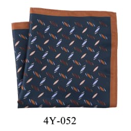 Tailor Smith Men's Classic Red Khaki Print Dot Handkerchiefs Paisley Floral Pockets Square Wedding Hankies Business Gift for Him