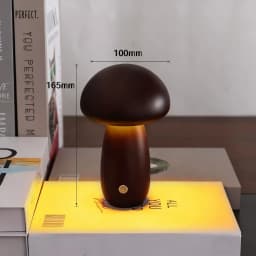 Rechargeable Mushroom Night Light, Dimmable Touch Control Desk Lamp, Creative Mushroom Desk Light for Home Bedroom Bedside Light