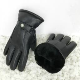 Leather Gloves Men for Winter,перчатки мужские кожаные,Winter Gloves,Guantes para frio,Waterproof,Gants cuir homme,Warm Gloves
