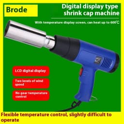 Portable PVC Capsule Heat Shrinker, Adjustable Handheld Heat Shrink Gun Wine Bottle Wrap Machine,Shrinking Sealing Machine