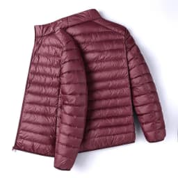 Lightweight down Cotton Jacket Men's Stand Collar Short Style mid Youth Thin Convenient Large Size Hooded Spring Autumn Wear