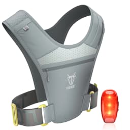 UTOBEST UTR111 Lightweight Running Vest with Led Light Mobile Phone Bag for Training