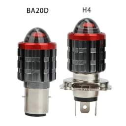 H4 LED Motorcycle H6 LED Moto Motorcycle Headlight White Yellow Bulbs Lens High Low Beam Lamp Motorbike Lamp Scooter