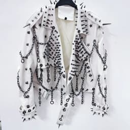 vintage Leather  y2k  Jacket Skull Jacket Punk Jacket  gothic Leather gothic clothes y2k fashion y2k clothes  harajuku Jacket