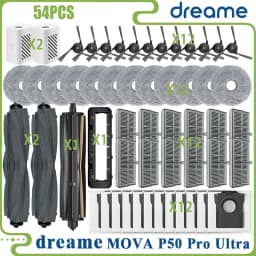 Fit For (Dreame X40 Ultra / L40 Ultra, MOVA P50 Pro Ultra /P10 Pro Ultra) Main Roller Tricut Brush Filter Mop Cloth Dust Bag