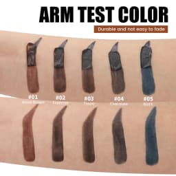 Eyebrow Tattoo Tint Semi Permanent Brow Tint Long-lasting Waterproof Natural Brown Liquid Eye Enhancers Brow Tattoo with Brush