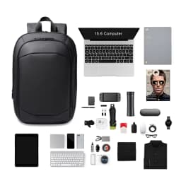 HK High-Quality Business Commuter Backpack Expandable Waterproof Laptop Backpack Men’s Large-Capacity Business Travel Backpack