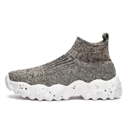 Men Shoes New Comfortable High-top Walking Shoes Women Lightweight Fashion Casual Sneakers Breathable Slip on Mens Loafers Black