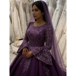 Customized New Luxury Muslim Wedding Dresses Princess Beaded Ball Gowns Middle East Bride Dresses Long Sleeve Vestido De Novia