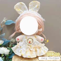 Cute Dres Jk Uniform Clothes for 20cm Cotton Plush Lolita Dress Up Clothing Skirt Fashion Casual Suit Socks Girl Toy Accessories