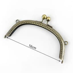 Bronze Purse Handle Semicirc Frame Purses Bags Metal Kiss Clasp Lock Sewing Handbag Handles DIY Bag Accessories