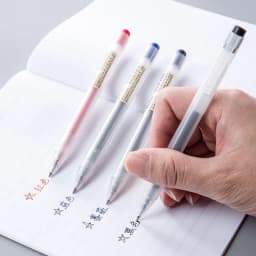 0.5mm Press Gel Pen Blue/Black/Dark Blue/red Ink MUJIs Refills Rod Handle Ballpoint School Office Student Writing Stationery