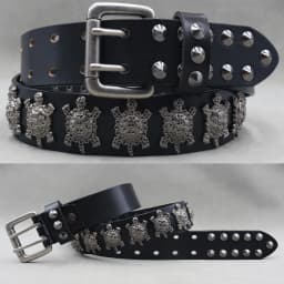 Designer Brand Belt Men Rivet Real Leather Pin Belt Male Black Rock Genuine Leather Cowhide Luxury Punk Belt Jeans