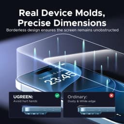 UGREEN 2PCS Dust-free Screen Protector For iPhone 18 17 Pro Max Tempered Glass For iPhone 18 Pro 17Pro Phone Film