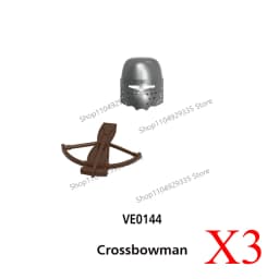 Medieval Military Castle Black Hawk Knight Building Blocks Gothic Cavalry Armor Shield Axe Soldier Figure Accessories Bricks Toy