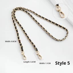 Chain strap Golden Bag Chain Accessories Metal Extension Chains Underarm Crossbody Shoulder Belt Replacement For Women's Bag