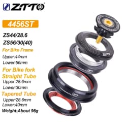ZTTO MTB Road Bike CNC Headset 1 1/8"-1 1/2" Sealed Bearing 1.5 Tapered 28.6 Straight Tube Bike Fork Internal Steering Bearing