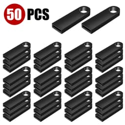 10/50/100 Pcs Free Custom Logo Metal USB Flash Drive 64GB 32GB 8GB 4GB Memory Flash USB Stick Pen Drive 128MB 512MB PenDrive 2.0