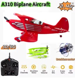2026 WLtoys Remote-Controlled Aircraft A310 Brushless Motor 3D/6G With Gyroscope Dual Wings Four Channel Airplane Boy Toy Gift