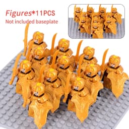 MOC Medieval Dwarf Warrior Elves Knights LOTR Figures Building Blocks Accessories Armor Shield LOTR DIY Toys for Children Gift