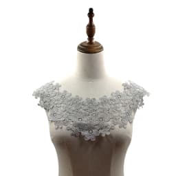 Lace Floral Embroidery Fabric Fake Collar for Needlework White Embroidery Lace Fabric Applique DIY Dress Sewing Supplies Craft